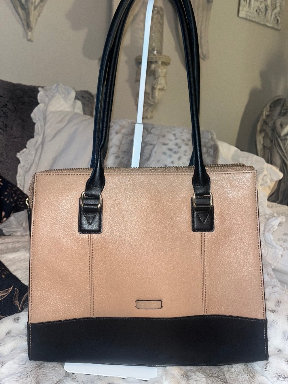 Calvin Klein Modena Colorblock Leather Tote
